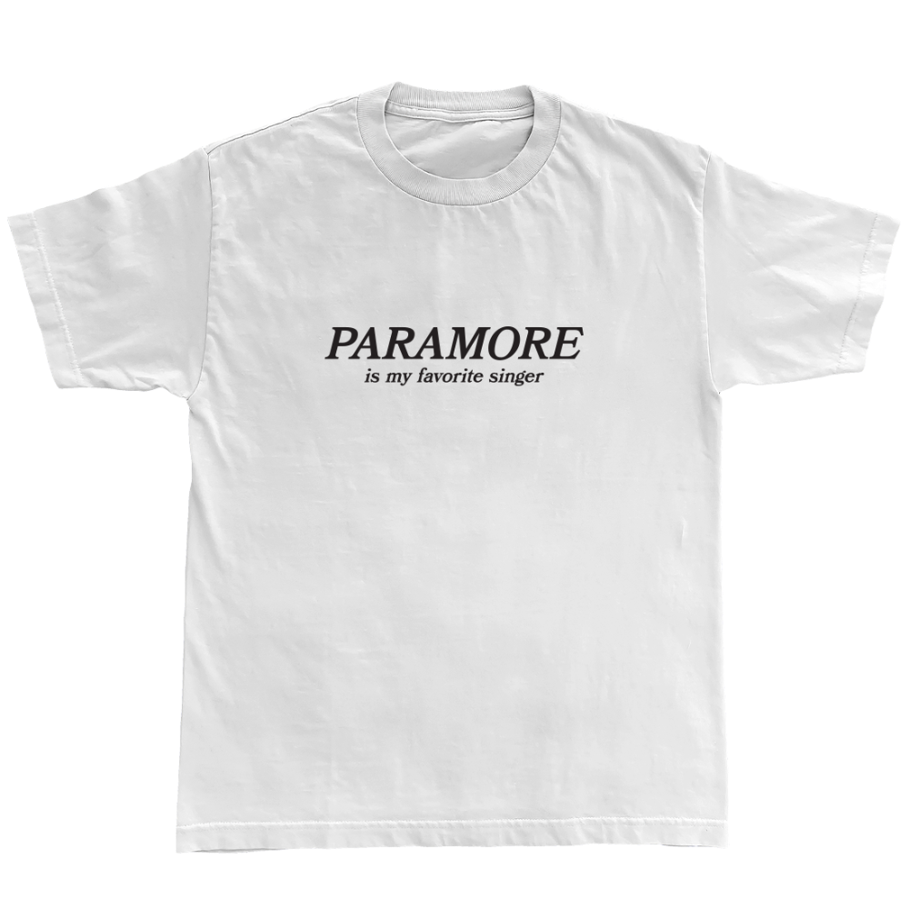 Paramore Tシャツ Paramore is my Favorite Singer T-Shirt III (White) - Paramore
