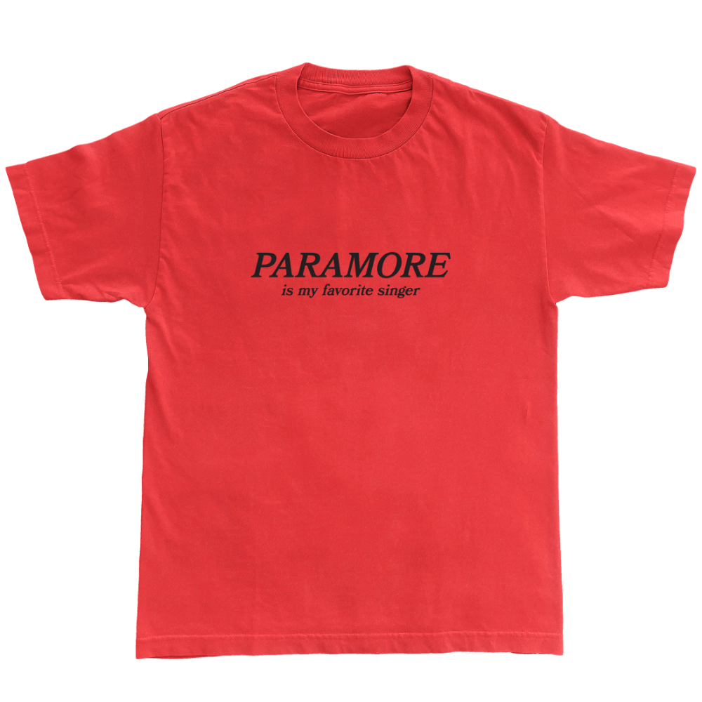 Paramore is my Favorite Singer T-Shirt II (Red)